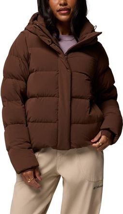 Columbia Amaze Puff Hooded Jacket in Tobacco at Nordstrom, Size X-Large