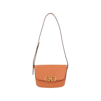 Ferragamo Tassen, Dames, Bruin, ONE Size, Stijlvolle Trapezio Handtas