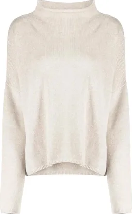 Lisa Yang Truien & Vesten, Dames, Beige, S, Kasjmier, Sandy Sweater