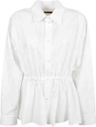 Balenciaga Shirts Wit - Dames - Overhemden - Wit - S - Katoen - Overhemden