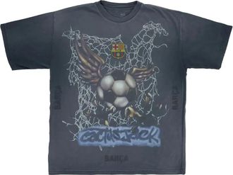 Travis Scott x Nike x FCB T-shirt con stampa sfumata - Nero