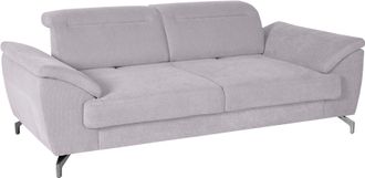 Sit&more 2,5-Sitzer »Percy« 12 cm Fusshöhe, Sitztiefenverstellung, wahlweise Kopfteilverstellung