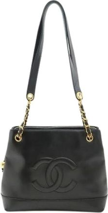 Chanel Pre-owned Shoulder Bags, female, Black, Size: ONE SIZE Pre-owned Leather chanel-bags