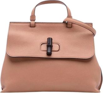 Gucci Pre-owned Handbags, female, Pink, Size: ONE SIZE Pre-owned Leather Handbag