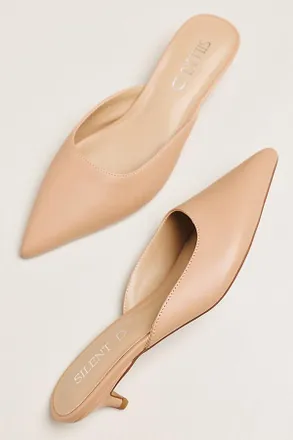 Silent D Bonnie Kitten Heel Mules
