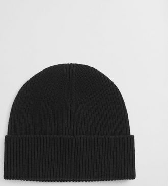 GANT Women Ribbed Wool Beanie (ONE SIZE) BLACK