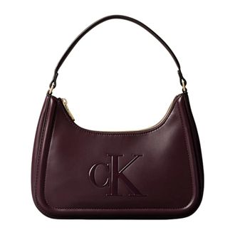 Calvin Klein Shoulder Bags, female, Brown, ONE SIZE, Webbing Strap Pocket Bag