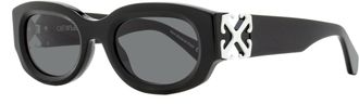 Off-white Unisex Oval Palmer Sunglasses OERI14E 1007 Black 52mm