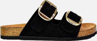XY London Womens XY London Womens/Ladies Dolly Twin Buckle Sandals - Brown - Size: 4