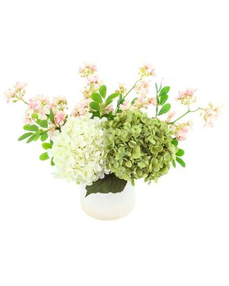 Creative Displays Inc. Handmade Faux Assorted Hydrangea & Stephanotis Arrangement