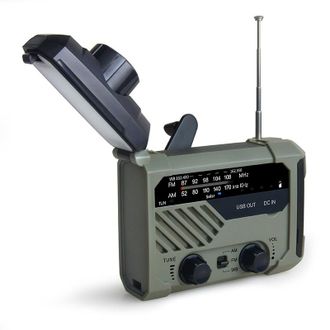 OEM Radio Solar De Supervivencia De Emergencia, Radio Militar De Alta Tecnolog&iacute;a, Radio Port&aacute;til De Manivela, Radio Generadora Con Am/fm, Radio De Emergen