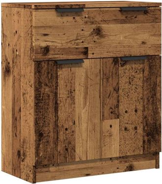 vidaXL Aparador de madera de ingeniería envejecida 60x30x70 cm vidaXL