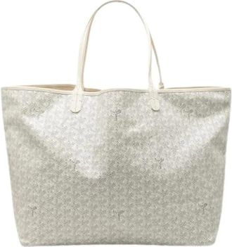 Goyard Pre-owned Saint Louis GM - Dames - Vintage Shopper - Wit - ONE Size - Leer - Vintage