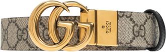 Gucci GG Marmont Supreme Canvas Reversible Belt, Size 100 cm