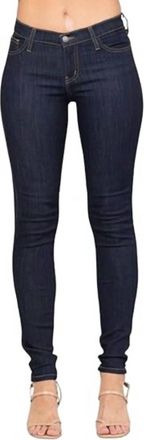 Judy Blue Dark Wash Mid Rise Skinny Jeans In Dark Denim