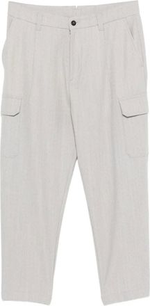 Eleventy Broek met cargo zak - Grijs