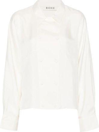 R&oacute;he Double-breasted Silk Shirt