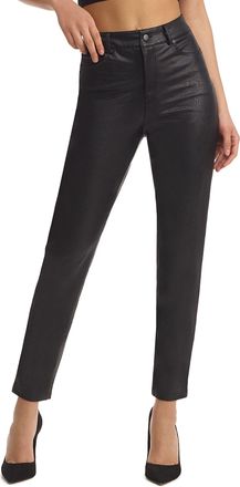Commando Womens Faux leather five pocket pant in black - Size X-Large
