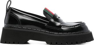Gucci Web-detail loafers - Black