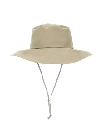 Kijima Takayuki strap bucket hat - unisex - Cotton/Cotton/Nylon - One Size - Grey