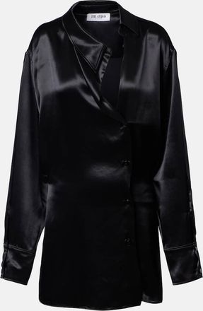 The Attico Satin shirt dress