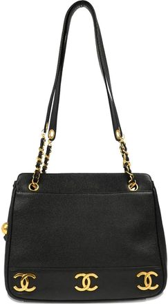 Chanel Borsa a spalla Triple CC 1995 - Nero