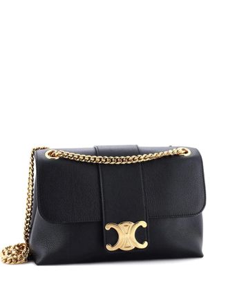 Celine Victoire Flap Leather Medium shoulder bag - Nero