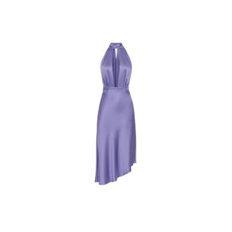 Elisabetta Franchi Party Dresses, female, Purple, S, Elegant Dress Abito