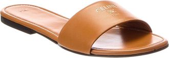Celine Celine Logo Leather Sandal