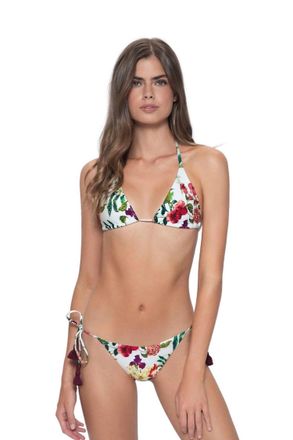 L*Space Summer Hibiscus Bottom In Green Multi