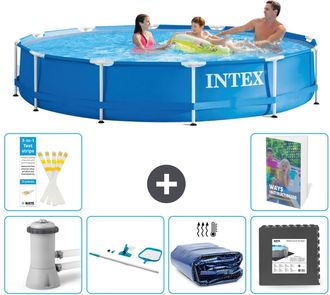 Intex Piscina Con Estructura Redonda - 366x76 Cm - 7-piezas S217