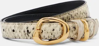 Amanu Studio Tugela snake-effect leather belt