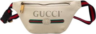Gucci Pre-owned Belt Bags, female, White, Size: ONE SIZE Pre-owned Logo Belt Bag