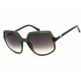 Guess Green Gradient Irregular Ladies Sunglasses GU00257 96P 57