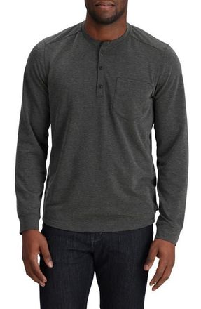 Outdoor Research Aberdeen Long Sleeve Pocket Henley in Black Heather at Nordstrom, Size Xx-Large