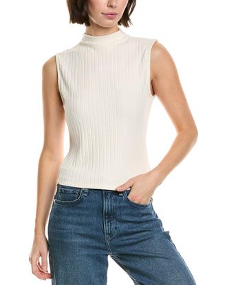 Bella Dahl Ribbed Mock Neck Top