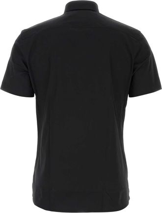Burberry Mens Sherfield Shirt Black Cotton Elastane