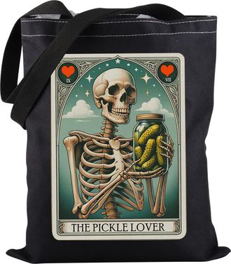 Generic The Pickle Lover Tote Bag Canning Season Tote Bag Pickles Tarot Card Gift Pickle Lover Gift (Pickle Lover TOTE)