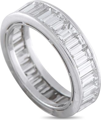 Harry Winston Platinum 5.40ct Diamond Eternity Band Ring HW32-122225