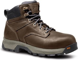 Timberland TiTAN EV 6 Waterproof Composite Toe Work Boot in Brown at Nordstrom, Size 11.5