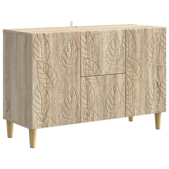 vidaXL Aparador Roble Sonoma 89 X 34,5 X 60 Cm Madera De Ingenier&iacute;a Vidaxl
