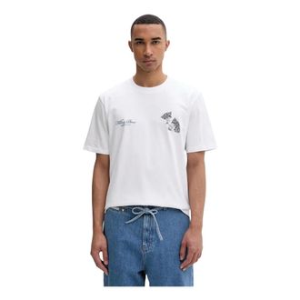 Filling Pieces Tops, Heren, Wit, S, Katoen, Broken Plate T-shirt