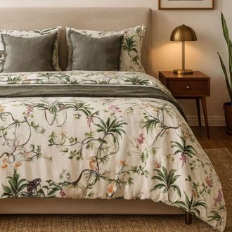 Alo Home Funda n&oacute;rdica 3 piezas algod&oacute;n 100% selva tropical - cama 150 cm
