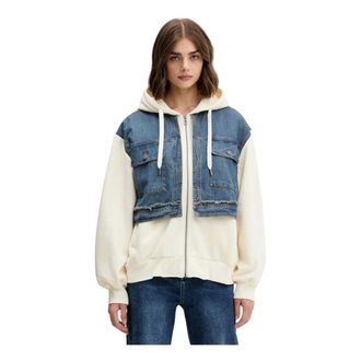 Desigual Mujer, Sudaderas, Beige, Talla: S