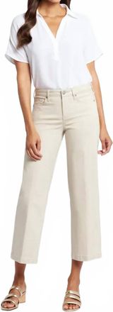 NYDJ Teresa Wide Leg Jeans In Feather Wash