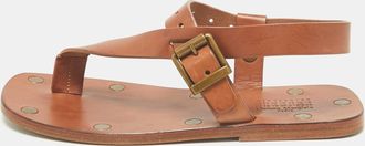 Maison Margiela Maison Martin Margiela Brown Leather Thong Sandals