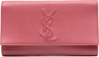 Saint Laurent Pre-owned Womens Pink Leather Clutch - Light Pink - One Size
