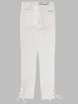 7 For All Mankind Cotton Stretch Denim Jeans - White