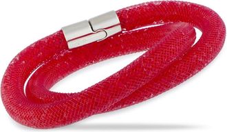 Swarovski Stardust Red Crystals Double Bracelet 5185873-S- Small