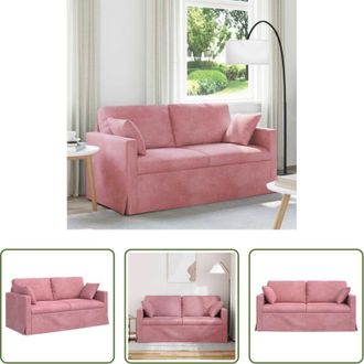 vidaXL Divano moderno - Divano Rosa 158 x 78 x 80 cm Velluto